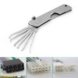 Conjunto de seleção de fechadura compacta, substituição de chave, porta versátil, chaves abertas, resistente à ferrugem, conveniente, gancho de seleção automotiva, ferramenta de reparo de carro - Image 1