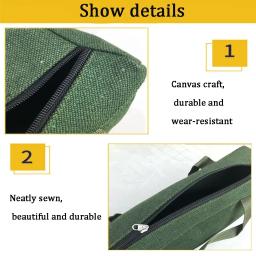 Bolsa de lona grossa para ferramentas, organizador de armazenamento, estojo portátil para eletricista, chave de fenda, alicate, ferramenta manual de reparo - Image 5