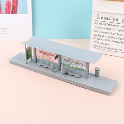 Mini Simulação Modelo Estação Rodoviária, Estação Ferroviária de Alta Velocidade, Plataforma DIY, 1: 87 - Image 3
