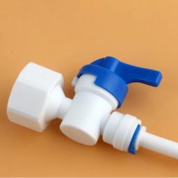 1/2 "rosca interna para 1/4,3/8 tubo conector reto válvula de esfera fêmea junção aquário ro filtro de água sistema de osmose reversa - Image 1