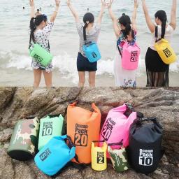 Waterproof Roll Top Dry Bag, mantém a engrenagem seca, caiaque, rafting, canoagem, natação, camping, caminhadas, praia, pesca - Image 3