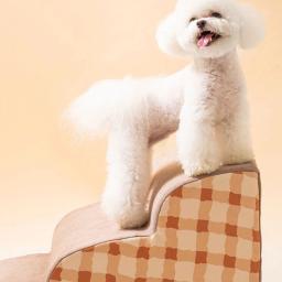 Sofá de espuma de memória Escadas para cães e gatos pequenos, rampa de cama antiderrapante, Pet Supplies, escada fácil de limpar, 2 passos, 3 passos, 4 passos - Image 2
