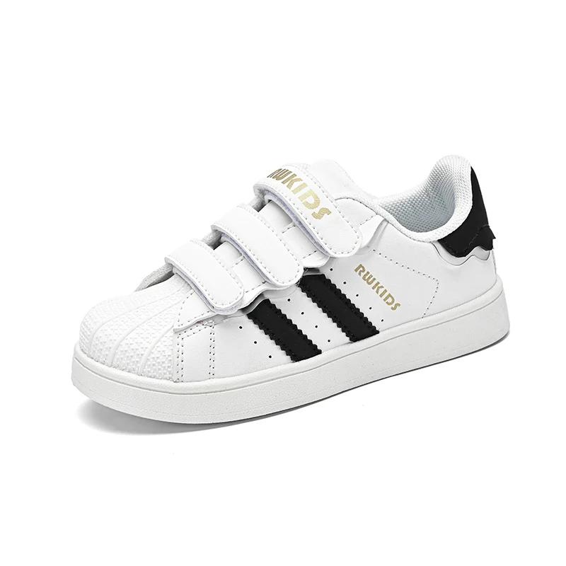 Novo tenis tênis para crianças verão respirável meninos meninas sapatos esportivos casuais sola macia crianças pequenos sapatos brancos tamanho 26-37 - Image 1