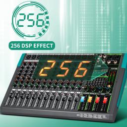 Depusheng-MG12 Profissional Mixer De Áudio, 12 Canais, Sound Board Console, DJ Mixing Desk System, Interface Built-in 256 Reverb Efeito - Image 2