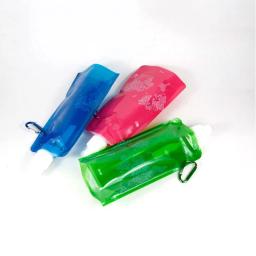 Bolsa de água portátil dobrável para esportes ao ar livre, Garrafa plástica criativa, Suprimentos para caminhadas e corrida, 500ml - Image 3