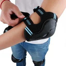 Cotovelo e joelheiras para crianças e adultos, equipamento de proteção, patinação, skate, bicicleta, equitação, rolo, guarda de pulso, BMX, 6 peças, conjunto - Image 3