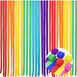 Streamers De Papel Crepe Colorido Com Franja De Suspensão, Tinsel Cortina, Decorações De Festa, Chuveiro De Bebê, Decoração De Festa De Aniversário - Image 2