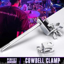 Profissional Tambor Cowbell Holder Clamp, percussão Instrumento Musical, Suporte Clip, Hardware portátil, reparando peças - Image 3