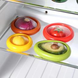 Caixa de armazenamento hermética para frutas e legumes, armazenamento de alimentos reutilizáveis, frescos, fáceis de limpar, gadgets de cozinha - Image 1