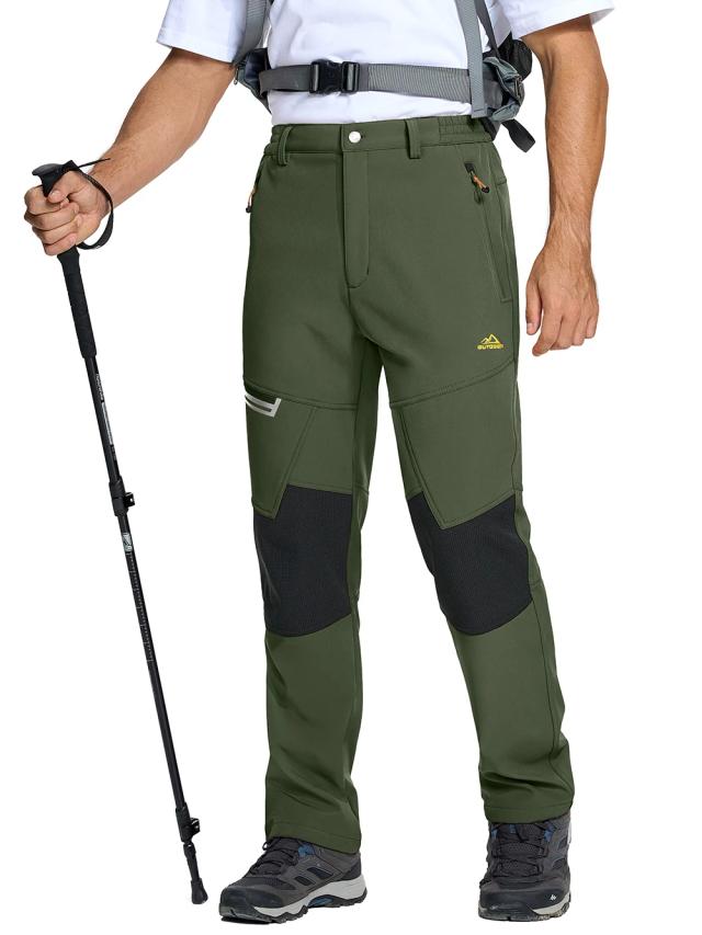 TACVASEN Calça de Lã Térmica Masculina para Hiking Impermeável Corta-Vento 1 Unidade