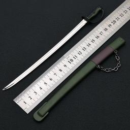 Espada de Metal Samurai para Decoração, Cavalaria Sabre Espada, Arma do Oficial, Modelo de Ornamento, Brinquedos Artesanais, Presentes, 22cm - Image 2