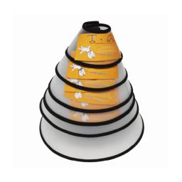 Cão gato cone colar para após a cirurgia anti-mordida lamber cão recuperação collar elizabetano translúcido reutilizável macio cão cone S-3Xl - Image 5