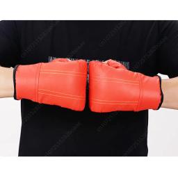 Luvas De Boxe Profissionais De Couro PU para Homens e Mulheres, Luvas De Treinamento De Perfuração, Resistente ao Desgaste - Image 3