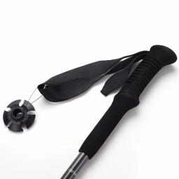 Bastões de esqui Bastões de caminhada de fibra de carbono Bloqueio externo de três seções Bastões de carbono ultraleves de alta resistência Bastões de esqui ao ar livre - Image 3