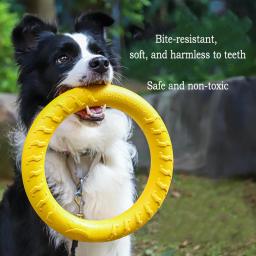 Brinquedos duráveis para cães de eva, 4 pacotes de disco voador + bola + corda de rebocador para filhotes e cães adultos, conjunto de limpeza de dentes à prova de mastigar (2024 best seller) - Image 2