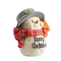 Moldes de silicone de boneco de neve de natal 3d tamanho grande mousse molde de cozimento para ferramenta de decoração de bolo vela gesso artesanal molde - Image 5