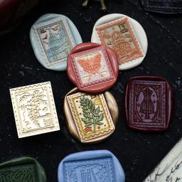 Selo Retro Selos Artísticos para Envelope, Cera Sealin, Cartão, Presente DIY, Convite De Casamento Decoração - Image 1