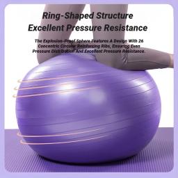 Pvc 45cm-95cm yoga pilates macio grande bola ginásio para treino de fitness bolas de exercício engrossado à prova de explosão equipamentos domésticos equilíbrio - Image 4