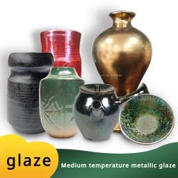 Forno Elétrico de Temperatura Média, Esmalte Metal Art Glaze, Artesanato DIY Cerâmica, Chá de Cerâmica, Materiais para Colorir pintados à Mão, 500g - Image 1