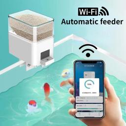 Temporizador Automático Wifi para Alimentador do Aquário, Controle Remoto sem Fio por Voz, App de Telefone Inteligente, Tanque de Alimentação dos Peixes - Image 1
