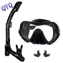 QYQ-Máscara Profissional Snorkel Mergulho e Snorkel Goggles Set, Óculos De Natação, Easy Breath Tube - Image 2