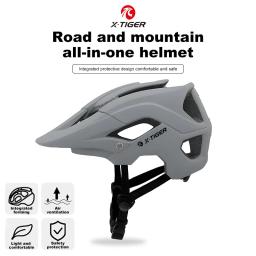 X-TIGER mtb capacete de bicicleta ultraleve dos homens mountain bike capacete equitação corrida esportes ao ar livre ciclismo boné segurança com borda adulto - Image 3
