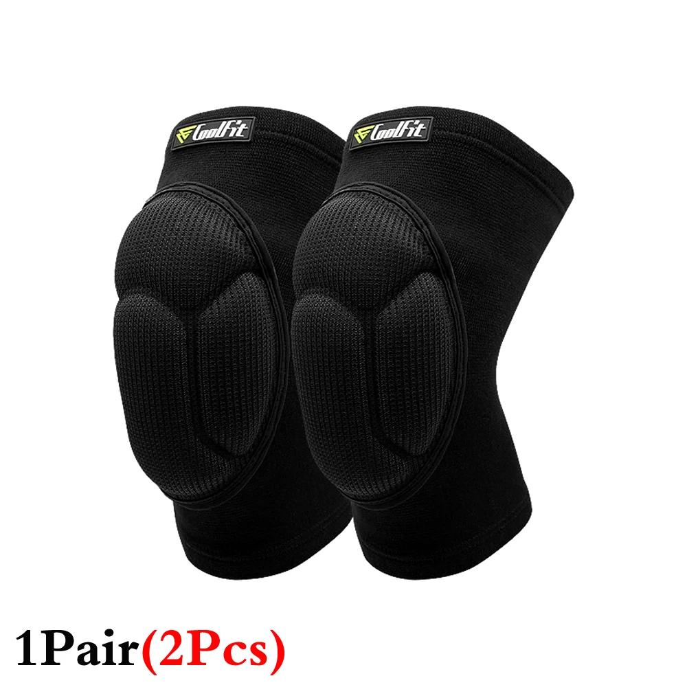 1 par thicked futebol vôlei esportes radicais esqui joelheiras de fitness apoio joelho ciclismo joelho protetor joelheira - Image 1