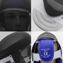 Novo 350nw máscara de folha de esgrima adulto proteção facial com forro interno destacável capacete esgrima equipamentos de proteção - Image 4