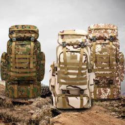 80l à prova dwaterproof água trekking pesca caça saco mochila ao ar livre grande esporte tático mochila caminhadas saco de acampamento - Image 4