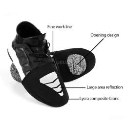 Neoprene Ciclismo Sapatos Tampa, Half Toe Lock, Protetor de Bicicleta Windproof, Boot Case, overshoes Ciclismo, Equipamentos 9, 1 Par - Image 6