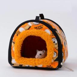 NOVO Hamster Quente Algodão Ninho Abrigo Casa Pequenos Animais Suprimentos Para Coelho Ouriço Guiné Porco Esquilo Chinchilla - Image 1
