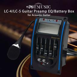 LC-5 5 banda guitarra acústica preamp eq/LC-4/ LC-5 bateria caixa para guitarra acústica - Image 1