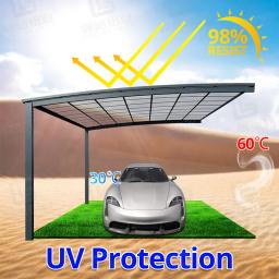 Outdoor Waterproof Carport, Pérgola arqueado, Proteção solar, Abrigo de carro, Garagem Garagem Garagem, Produtos feitos sob encomenda - Image 2