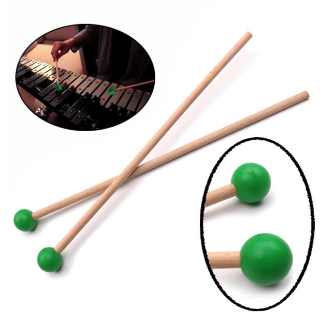 Conjunto de Baquetas de Xilofone e Marimba de 365mm – Acessórios de Percussão de Alta Qualidade