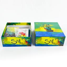 Conjunto de cartas de jogo de tabuleiro em inglês SAIL, jogo noturno de festa com estilo alemão, cooperação de dois jogadores e pilha de comer - Image 1
