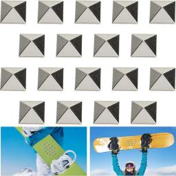 18 pçs snowboard stomp almofada liga de zinco antiderrapante tapetes de snowboard profissional aperto suprimentos de melhoria para esqui de inverno - Image 5
