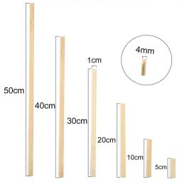 Fatia de passador de bambu plana para artesanato e modelismo, materiais móveis bricolage, durável, modelo de construção, ferramenta de madeira, 5-50cm - Image 6