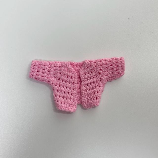 Boneca Artesanal de Lã de Crochê com Roupas e Acessórios Fofos para Decoração DIY