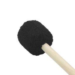 Lã Feltro Baqueta com Maple Handle, Tambor Mallet, Instrumento De Percussão De Madeira, Tambor Acessórios, Preto, Bateria Peças - Image 6