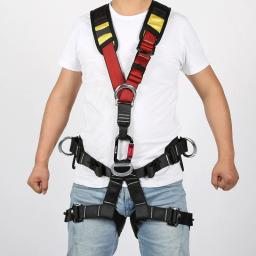 Metade do corpo cinto de segurança ajustável escalada cinto para escalada árvore escalada resgate de incêndio formação em expansão rappelling - Image 2