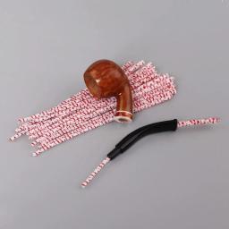 Limpador de cachimbo descartável de algodão, 80 peças, tira de limpeza dobrável, haste de limpeza para cachimbo de vidro, cachimbo de tabaco, arte artesanal diy - Image 1
