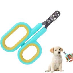 Aparador de unhas para pequenos animais de estimação, cortador de unhas de cachorro, tesoura pequena redonda, aparador anti-júri, ferramenta profissional de aliciamento - Image 1