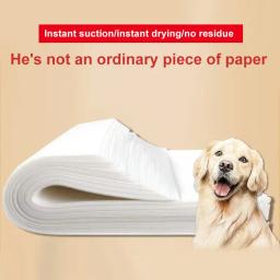 Papel absorvente de urina para cães e gatos, Fraldas descartáveis, Almofadas de urina para animais à prova de vazamento, Potty Pad, 50 pcs, 100pcs - Image 1