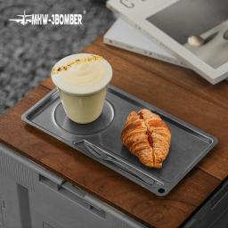 MHW-3BOMBER-Stainless Steel Food Serving Tray, Chic Coffee Bar Acessórios, Cozinha retangular placas decorativas, 3 Pieces Set - Image 3