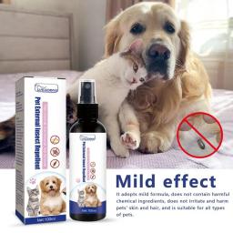 Spray de carrapatos criativo para animais, repele e previne carrapatos, repelentes de gatos e cães, suprimentos para animais, 100ml - Image 4
