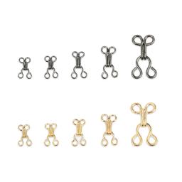 20 conjuntos de gancho e olho ferramentas de fixação com botões de costura de metal prendedores prensa studs para saia vestido sutiã costura diy crafting - Image 1