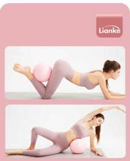 Bola de Yoga Inflável Anti-Explosão, Bola de Ginásio, Balão de Treino, Fitness, Pilates, Ginásio, Treino 2.5mm Grosso, 25cm - Image 3