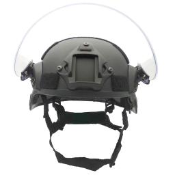 Airsoft ach capacete tático com viseira clara, montagem NVG e trilho lateral, MICH 2000 ACH - Image 3