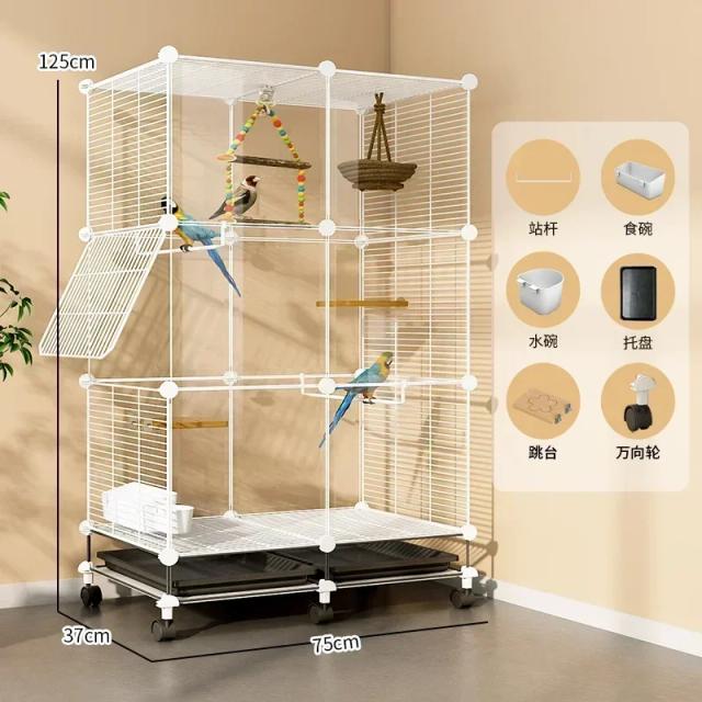 Gaiolas de Luxo Portáteis para Pássaros: Ideal para Canários e Papagaios ao Ar Livre