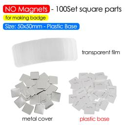 Ímã quadrado geladeira crachá botão fabricante 50x50mm diy fazendo materiais diy fazendo metal crachá botão pinos arte artesanato - Image 3